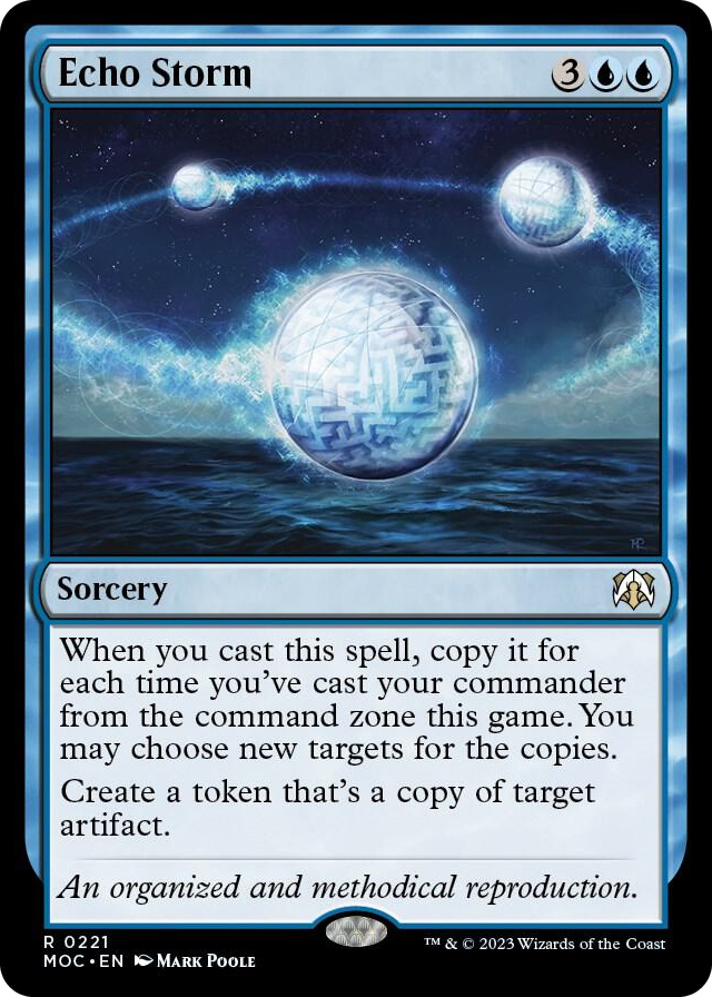 Echo Storm #221 R - Commander: March of the Machine Pokemon card