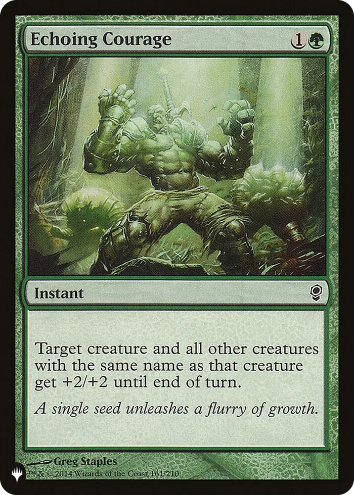 0161 Echoing Courage C The List Reprints