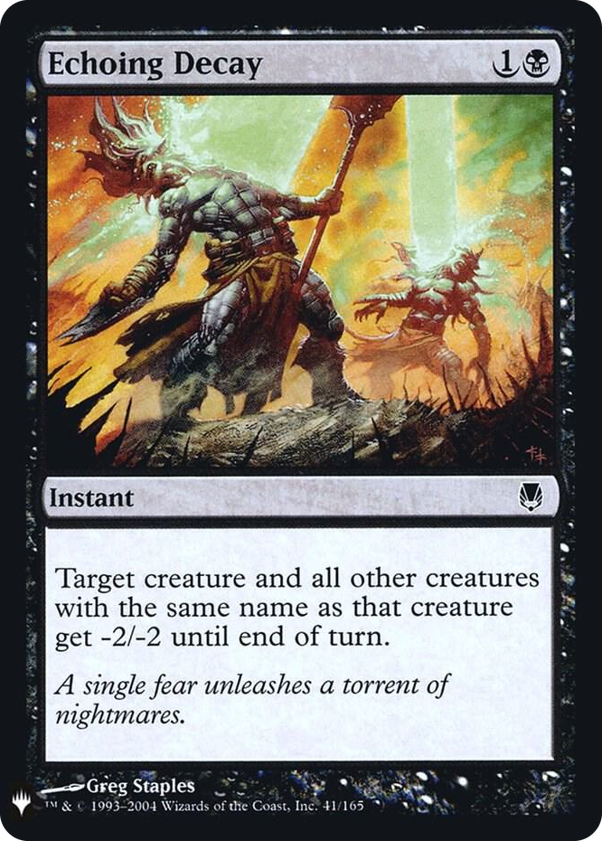 Echoing Decay #41 C - The List Reprints Pokemon card