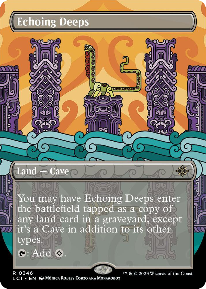 0346 Echoing Deeps (Borderless) R The Lost Caverns of Ixalan