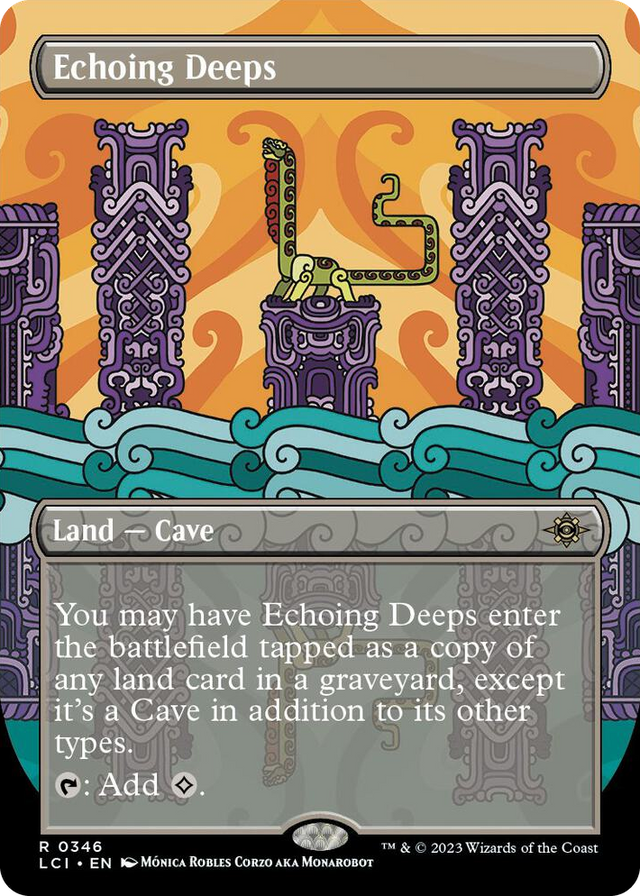 0346 Echoing Deeps (Borderless) R The Lost Caverns of Ixalan