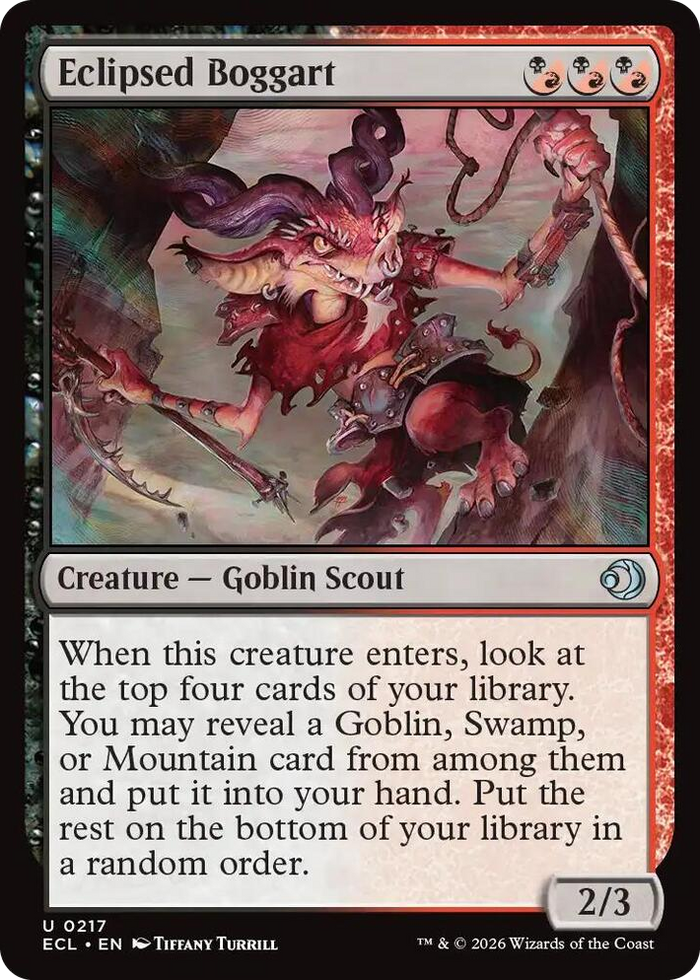 Eclipsed Boggart #217 U - Lorwyn Eclipsed Pokemon card