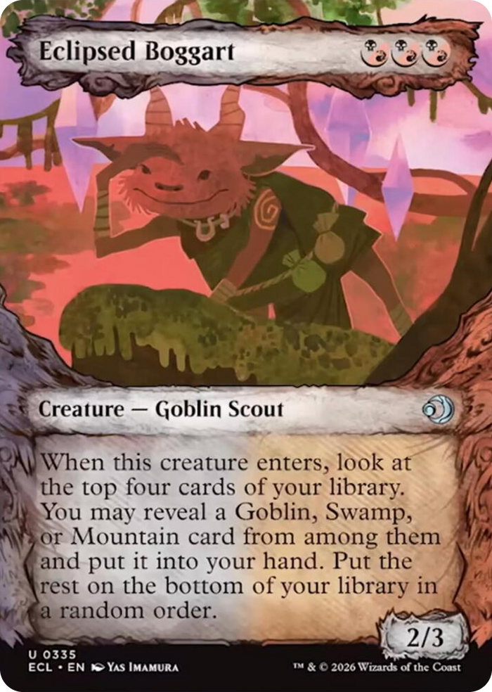 Eclipsed Boggart (Showcase) #335 U - Lorwyn Eclipsed Pokemon card
