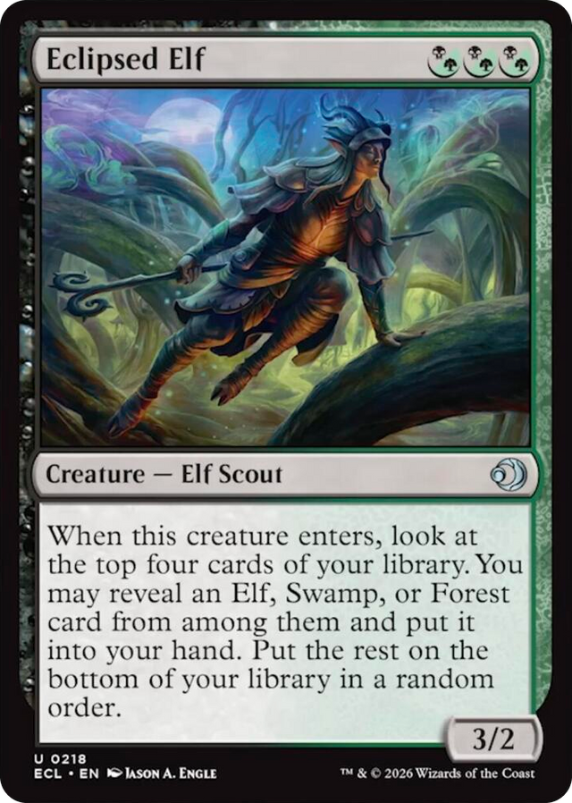 0218 Eclipsed Elf U Lorwyn Eclipsed