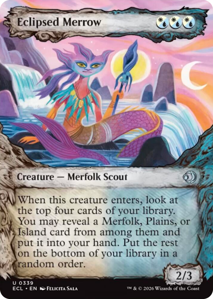 Eclipsed Merrow (Showcase) #339 U - Lorwyn Eclipsed Pokemon card