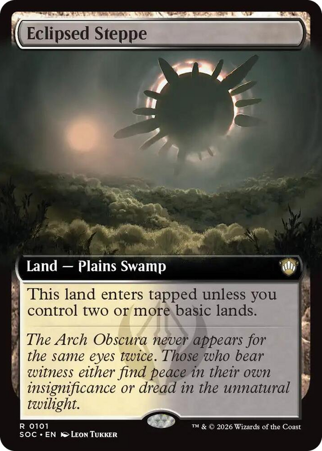 0101 Eclipsed Steppe (Extended Art) R Commander: Secrets of Strixhaven