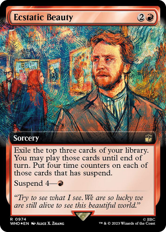 0974 Ecstatic Beauty (Extended Art) (Surge Foil) R Universes Beyond: Doctor Who