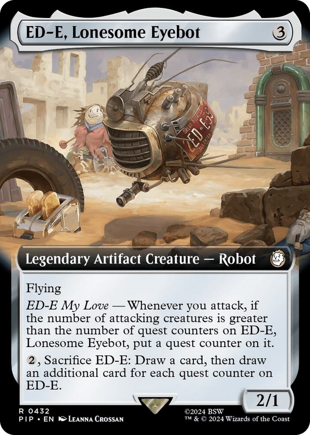 0432 ED-E, Lonesome Eyebot (Extended Art) R Universes Beyond: Fallout