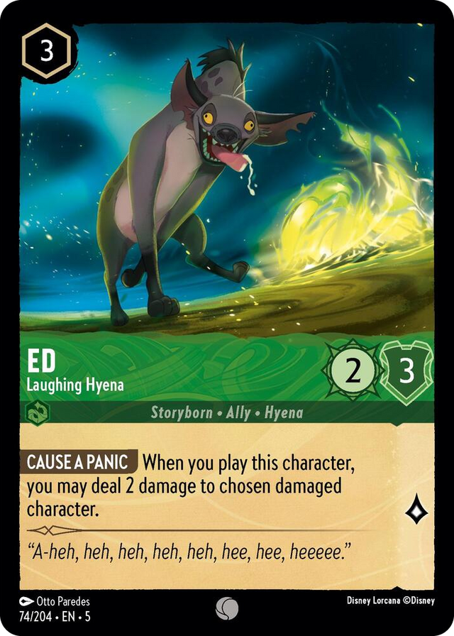 0074 Ed - Laughing Hyena Common Shimmering Skies