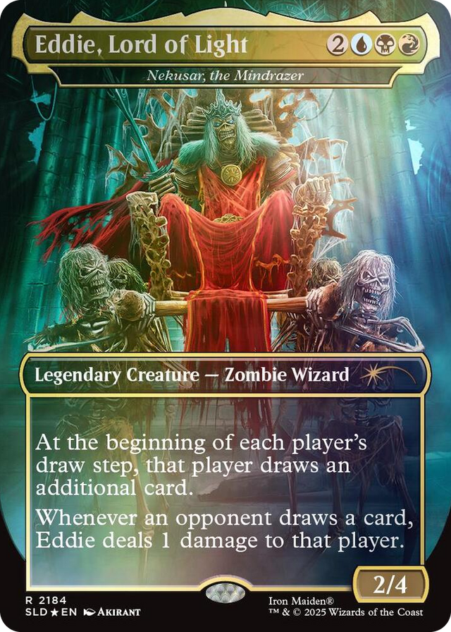 2184 Eddie, Lord of Light - Nekusar, the Mindrazer (Rainbow Foil) R Secret Lair Drop Series