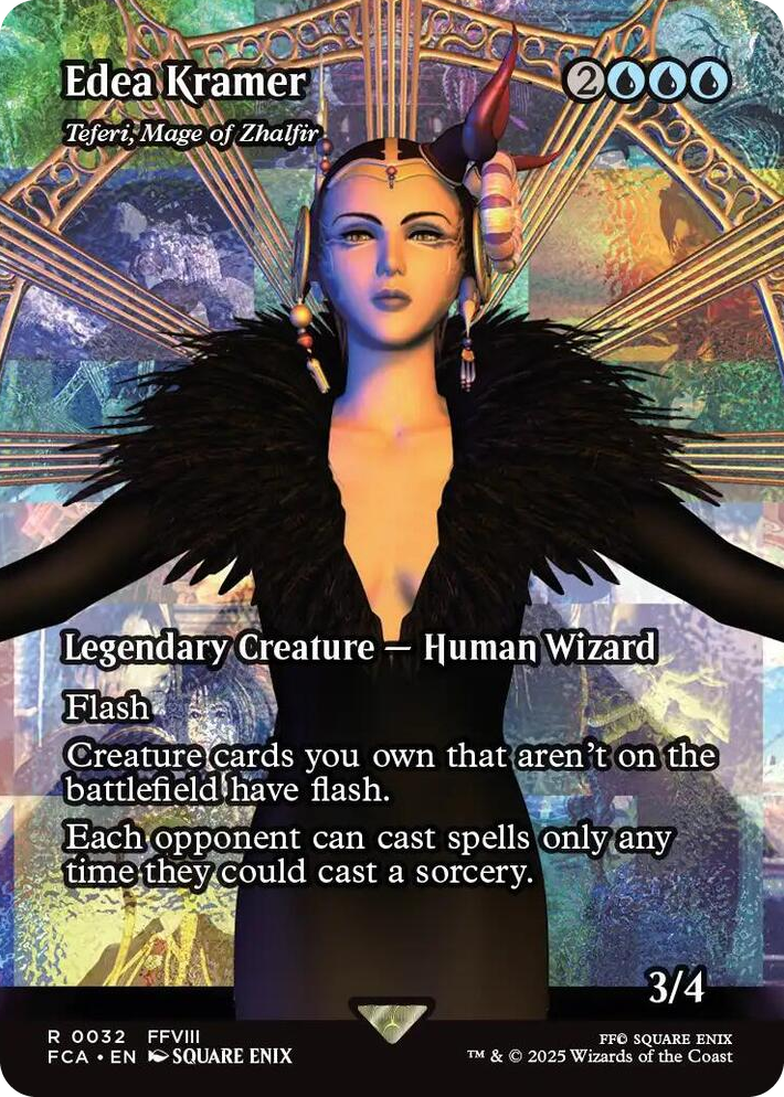 0032 Edea Kramer - Teferi, Mage of Zhalfir (Showcase) R FINAL FANTASY: Through the Ages