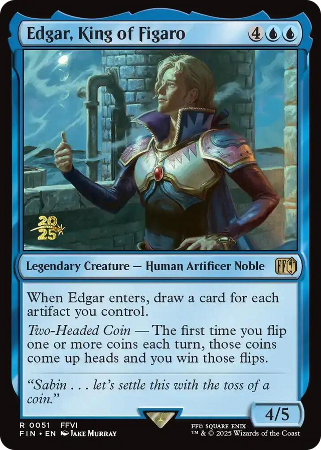 0051 Edgar, King of Figaro R Prerelease Cards