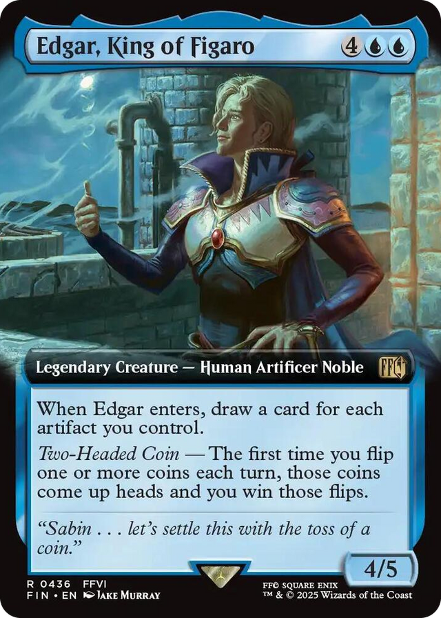 0436 Edgar, King of Figaro (Extended Art) R FINAL FANTASY