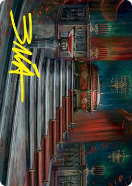 Edgar Markov's Coffin Art Card (Gold-Stamped Signature) #60 S - Art Series: Innistrad: Crimson Vow Pokemon card