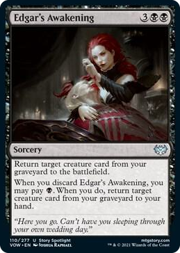 Edgar's Awakening #110 U - Innistrad: Crimson Vow Pokemon card