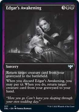 0377 Edgar's Awakening U Innistrad: Double Feature