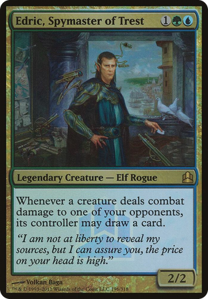 0196 Edric, Spymaster of Trest (Commander Launch Promo) P Oversize Cards