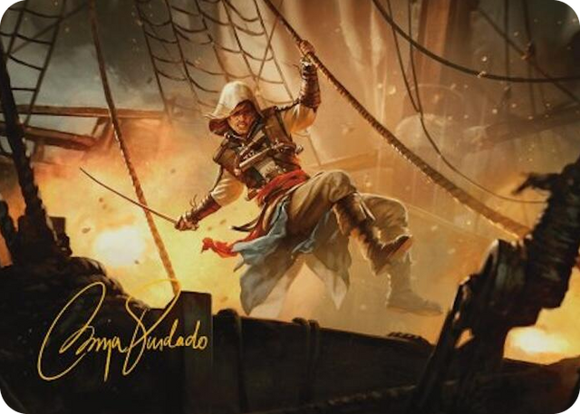 0005 Edward Kenway Art Card (Gold-Stamped Signature) S Art Series: Universes Beyond: Assassin's Creed