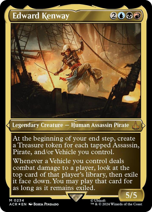 0234 Edward Kenway (Foil Etched) M Universes Beyond: Assassin's Creed