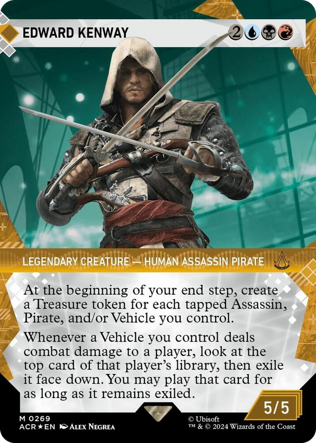 0269 Edward Kenway (Showcase) (Textured Foil) M Universes Beyond: Assassin's Creed