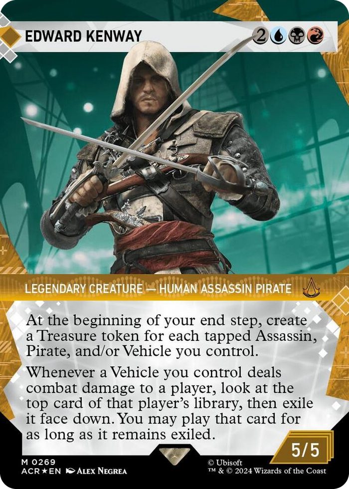 Edward Kenway (Showcase) (Textured Foil) #269 M - Universes Beyond: Assassin's Creed Pokemon card