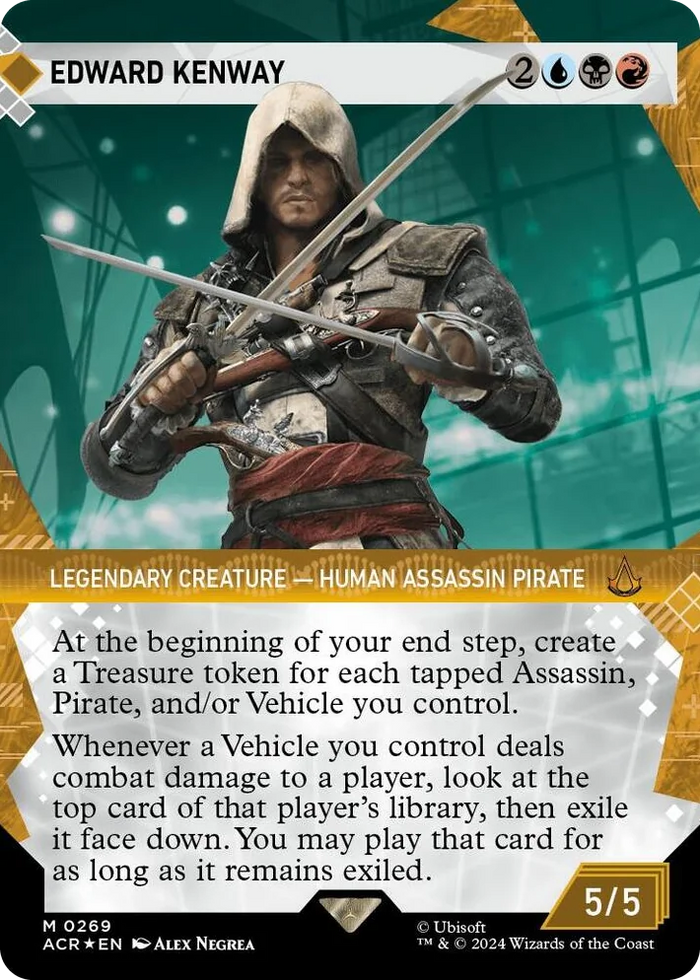 0269 Edward Kenway (Showcase) (Textured Foil) M Universes Beyond: Assassin's Creed