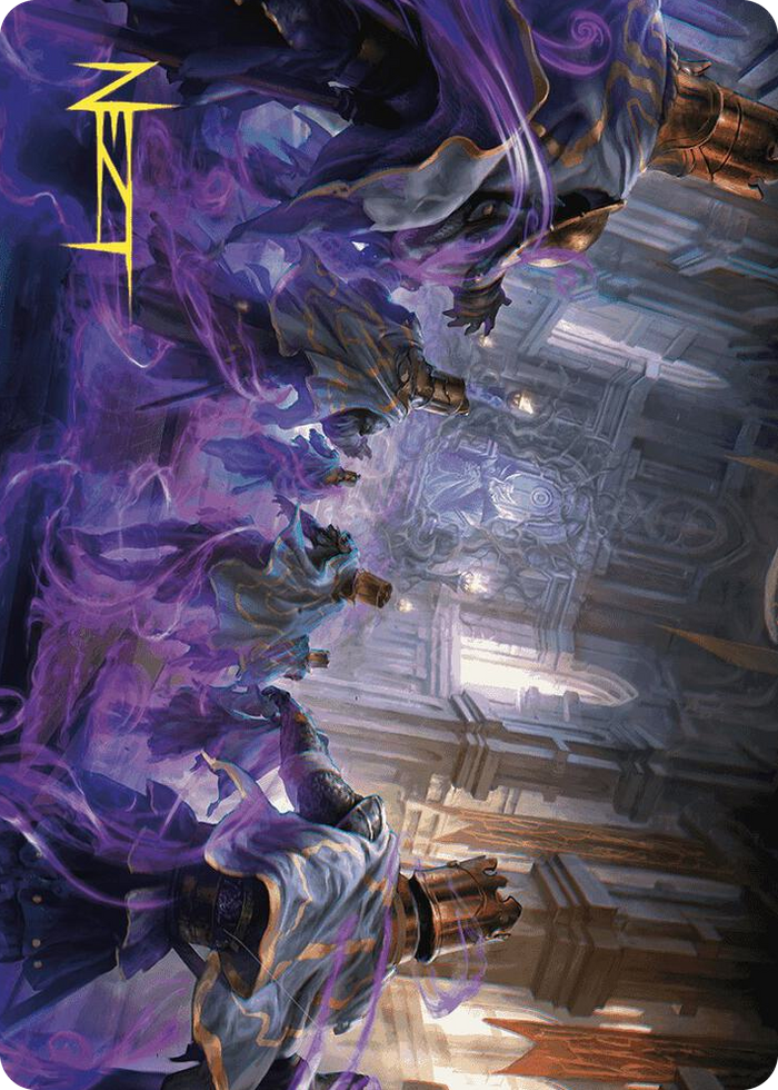 Eerie Interference Art Card (Gold-Stamped Signature) #4 S - Art Series: Wilds of Eldraine Pokemon card
