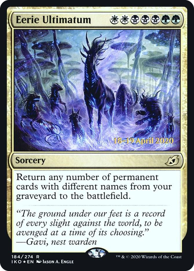 0184 Eerie Ultimatum R Prerelease Cards