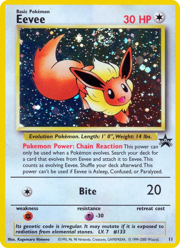 0011 Eevee Promo WoTC Promo