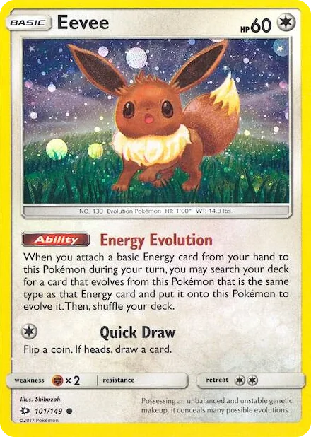 0101 Eevee - 101/149 (Cosmos Holo) Promo Miscellaneous Cards & Products