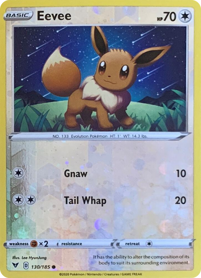 0130 Eevee - 130/185 (Reverse Cosmos Holo) Common Miscellaneous Cards & Products