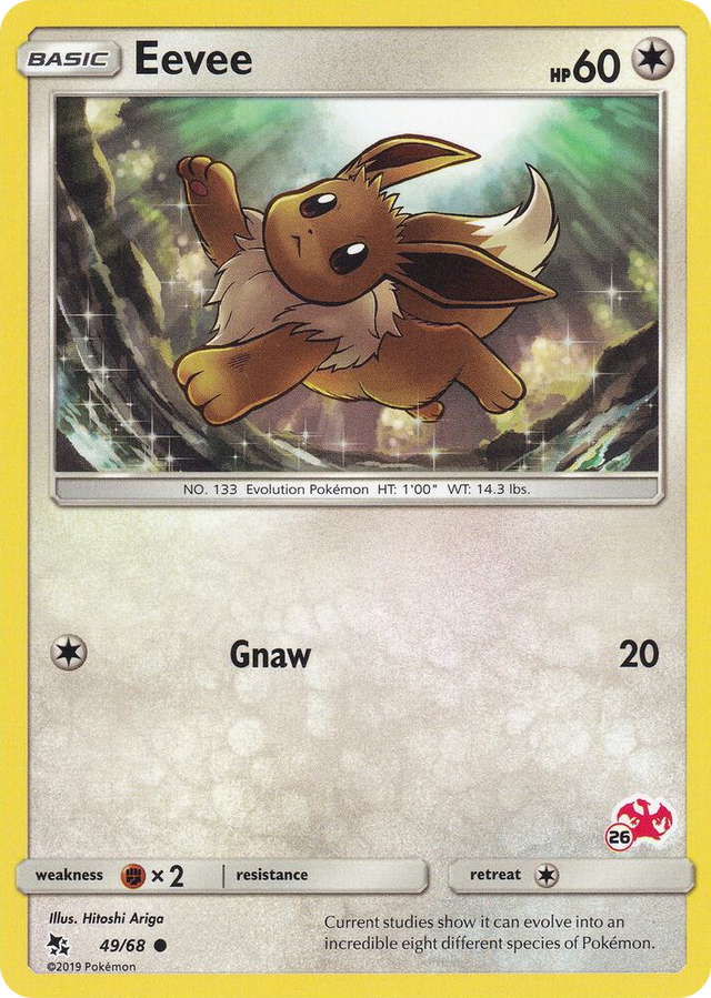 0049 Eevee - 49/68 (#26 Charizard Stamped) Promo Battle Academy