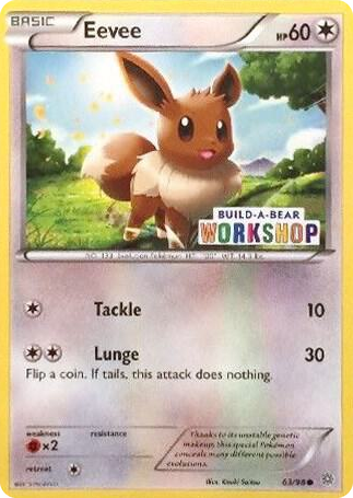 0063 Eevee - 63/98 (Build-A-Bear Workshop Exclusive) Promo Miscellaneous Cards & Products
