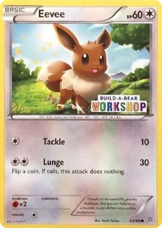 0063 Eevee - 63/98 (Build-A-Bear Workshop Exclusive) Promo Miscellaneous Cards & Products