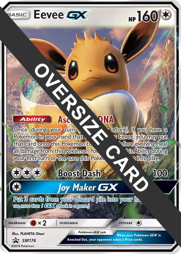SM176 Eevee GX - SM176 (SM Black Star Promo) Promo Jumbo Cards