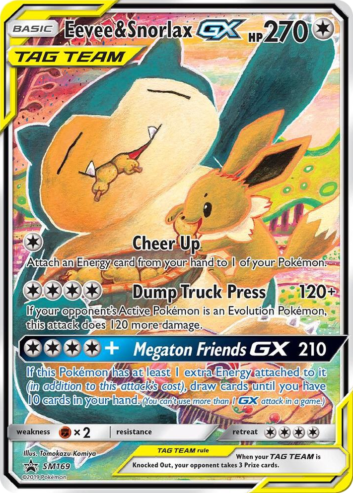 SM169 Eevee & Snorlax GX - SM169 Promo SM Promos