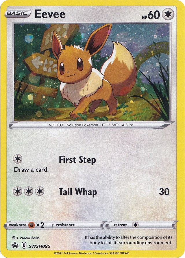 0095 Eevee - SWSH095 Promo Sword & Shield Promo Cards