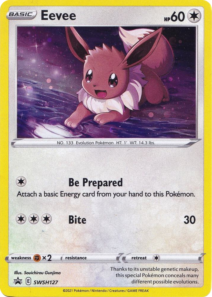 0127 Eevee - SWSH127 Promo Sword & Shield Promo Cards