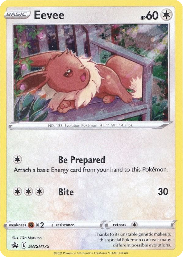 0175 Eevee - SWSH175 Promo Sword & Shield Promo Cards