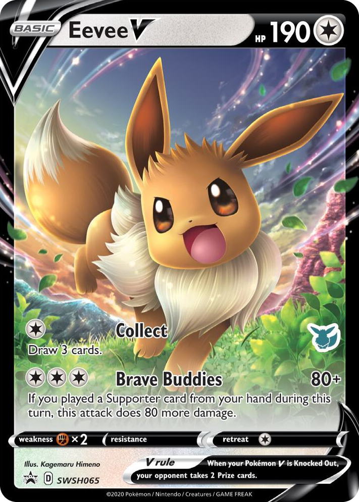 0065 Eevee V - SWSH065 (Eevee Stamped) Promo Battle Academy 2022