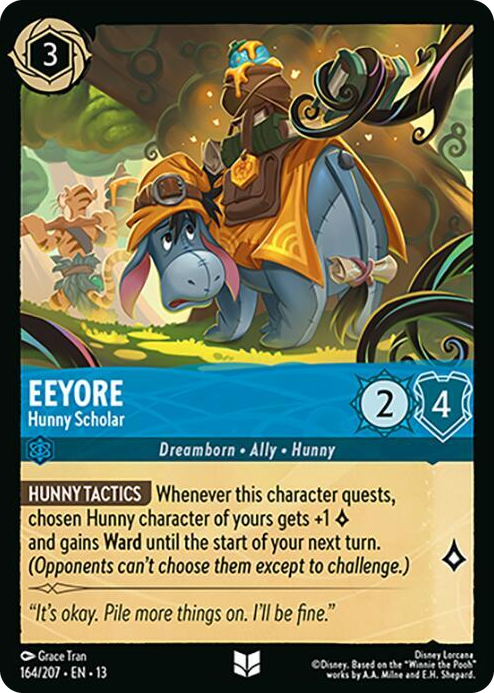 0164 Eeyore - Hunny Scholar Uncommon Attack of the Vine!