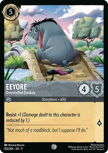 0183 Eeyore - Overstuffed Donkey Common Fabled