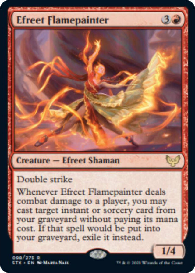 0098 Efreet Flamepainter R Strixhaven: School of Mages