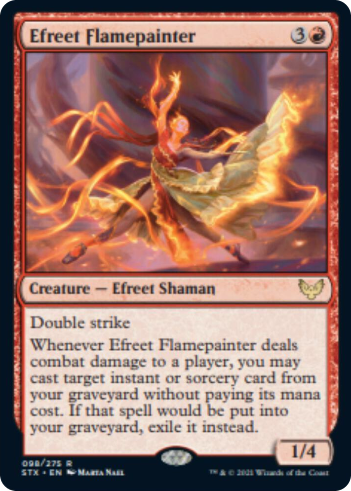 0098 Efreet Flamepainter R Strixhaven: School of Mages