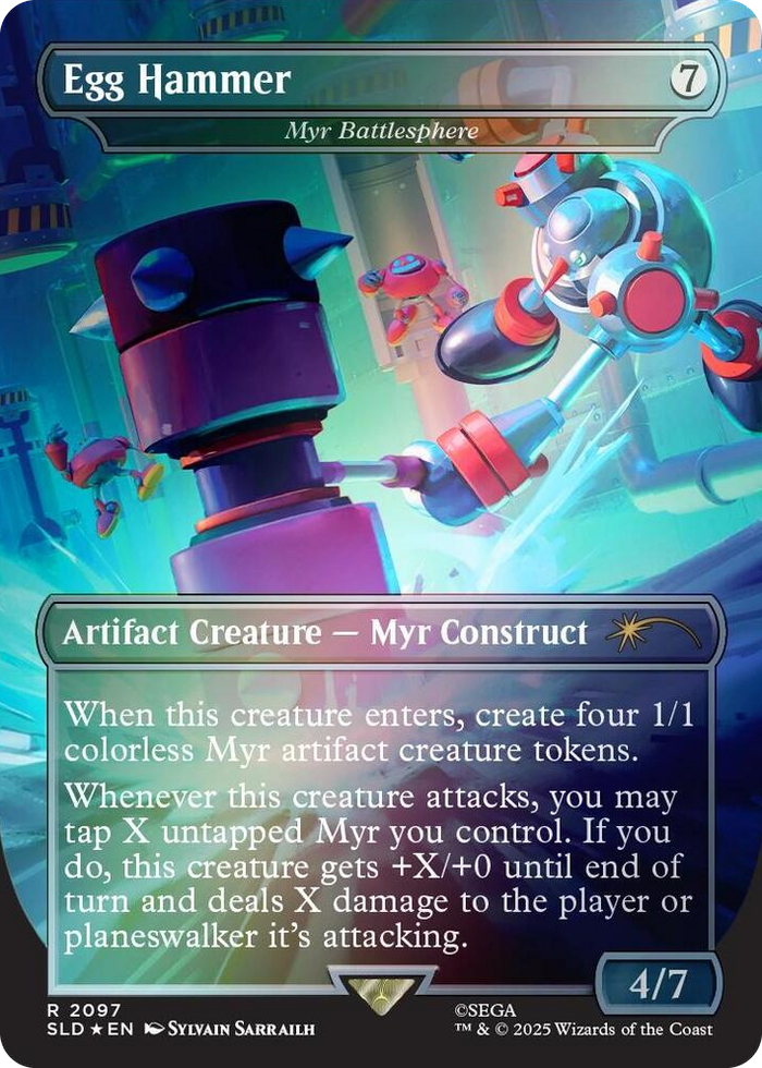 Egg Hammer - Myr Battlesphere (Rainbow Foil) #2097 R - Secret Lair Drop Series Pokemon card