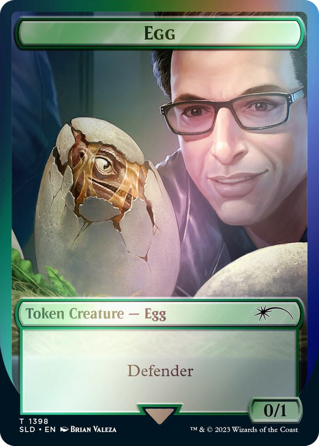 1398 Egg Token (Rainbow Foil) T Secret Lair Drop Series