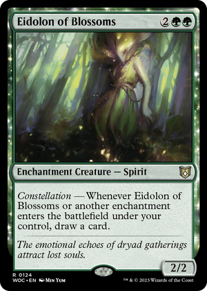 0124 Eidolon of Blossoms R Commander: Wilds of Eldraine