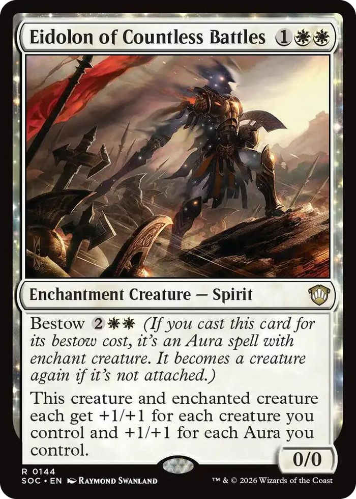 Eidolon of Countless Battles #144 R - Commander: Secrets of Strixhaven Pokemon card