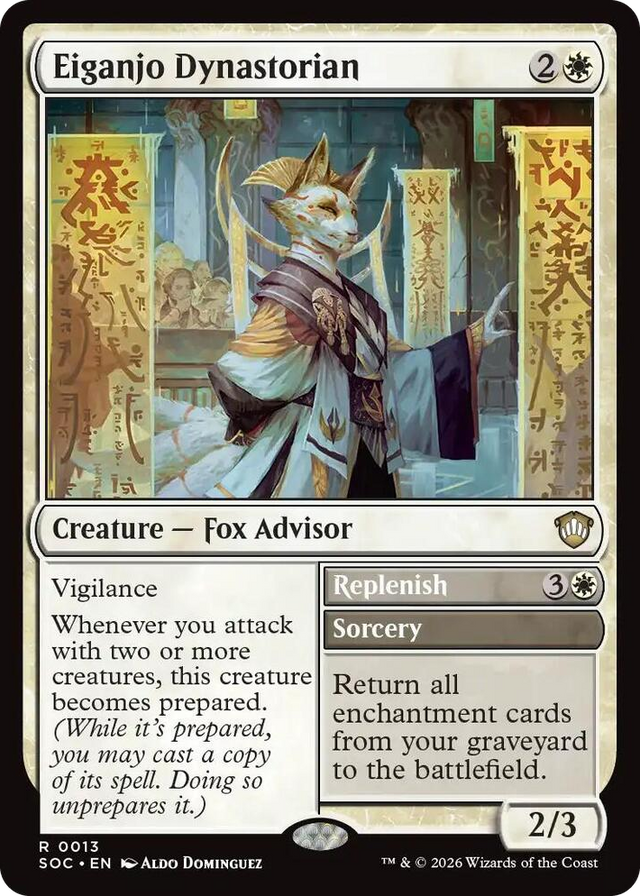 0013 Eiganjo Dynastorian R Commander: Secrets of Strixhaven