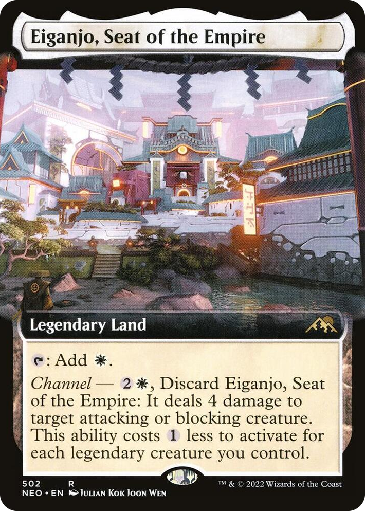 0502 Eiganjo, Seat of the Empire (Extended Art) R Kamigawa: Neon Dynasty
